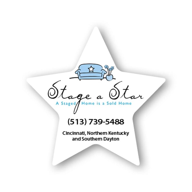 Star Shape Stock Vinyl Magnet - 20mil