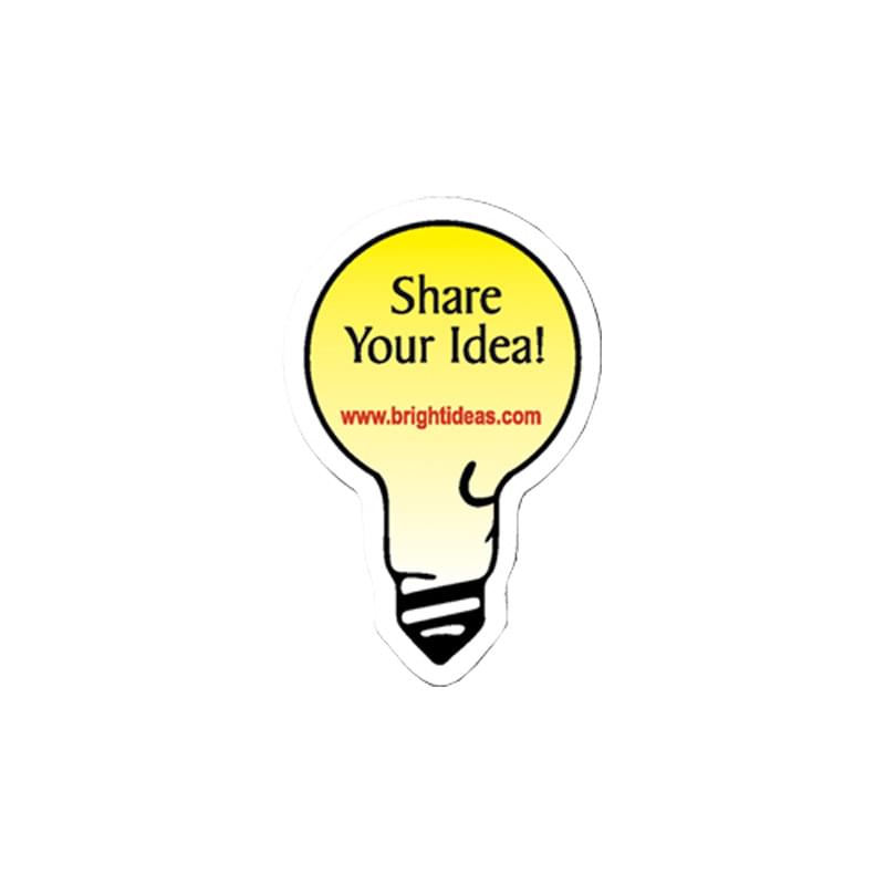 Light Bulb Stock Shape Vinyl Magnet - 20mil