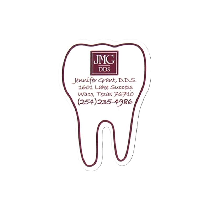 Tooth Shape Stock Vinyl Magnet - 20mil