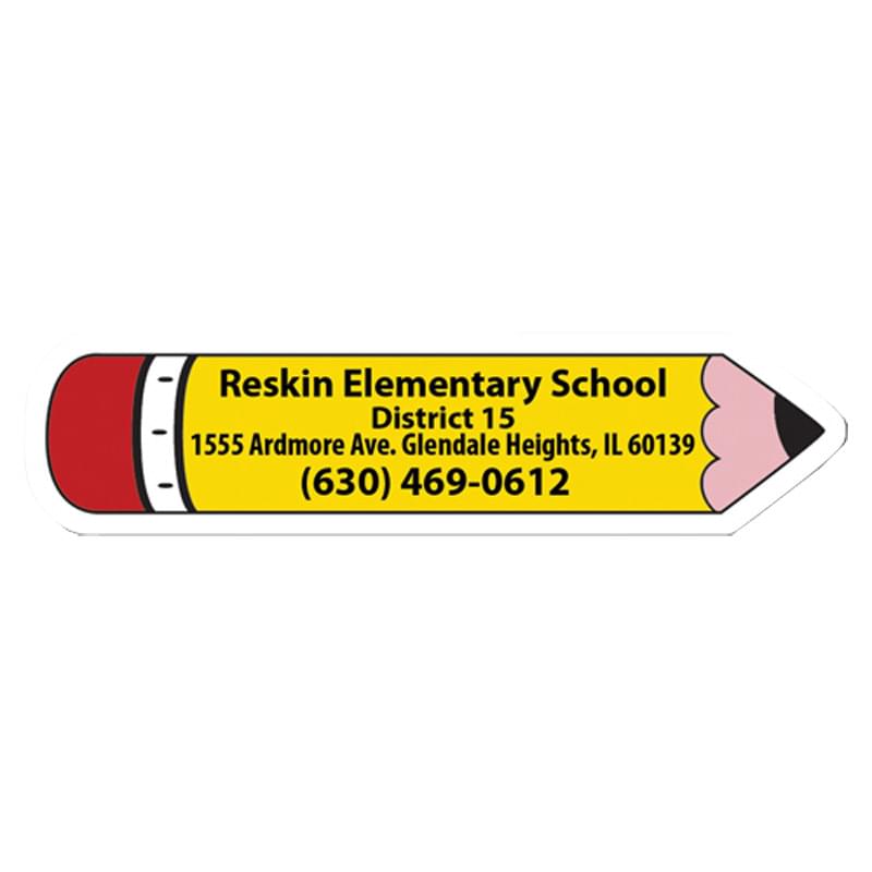 Pencil Shape Stock Vinyl Magnet - 30mil