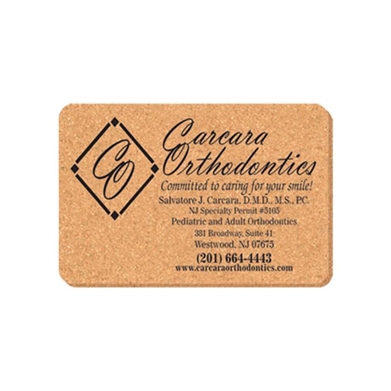 Coaster - 4 in x 6 in Rectangle Cork Coasters