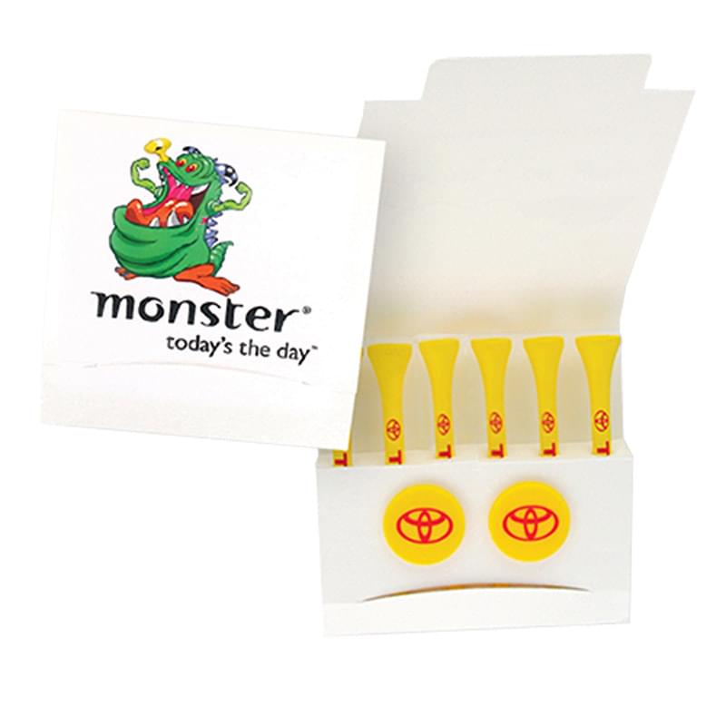 Custom Printed Matchbook Packet w/ Tee & 2 Ball Markers