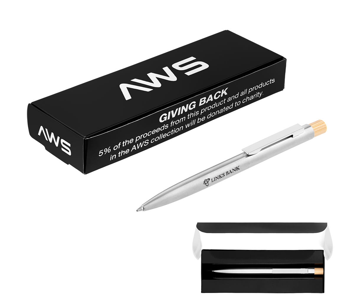 AWS Recycled Stainless Steel Pen