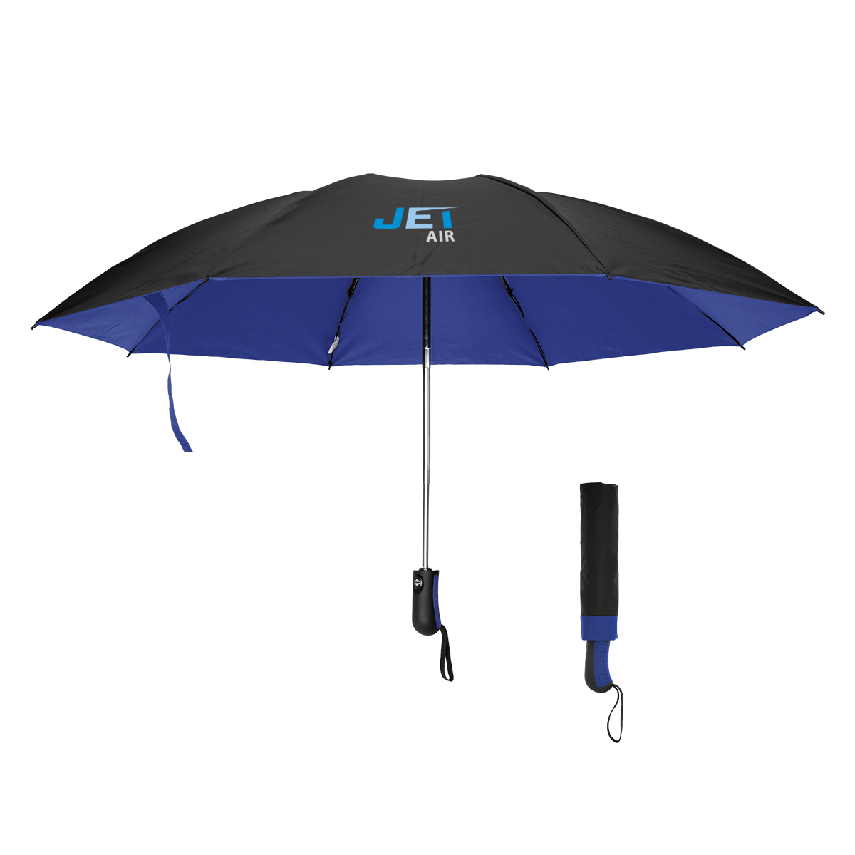 46\" Arc Two-Tone Inversion Umbrella With 100% rPET Canopy