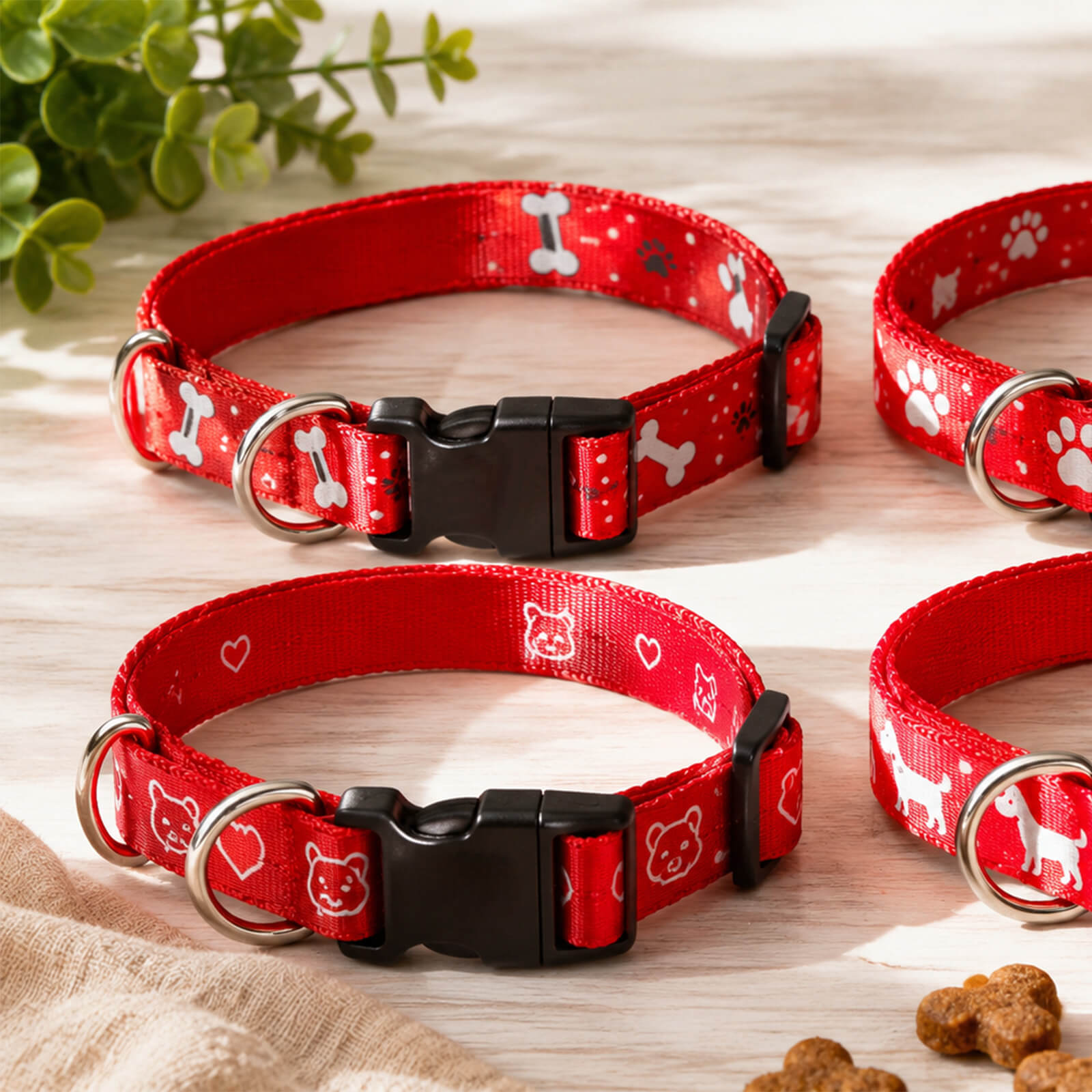 Dog Collar Polyester Screen Printed