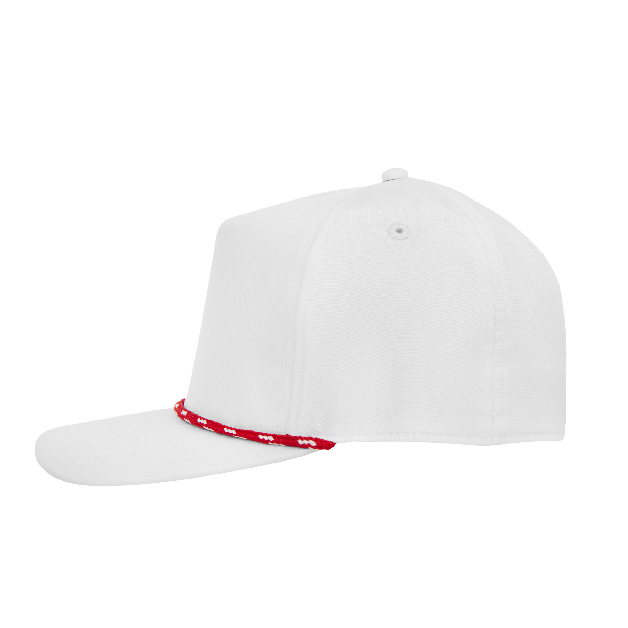 WHITE WITH RED