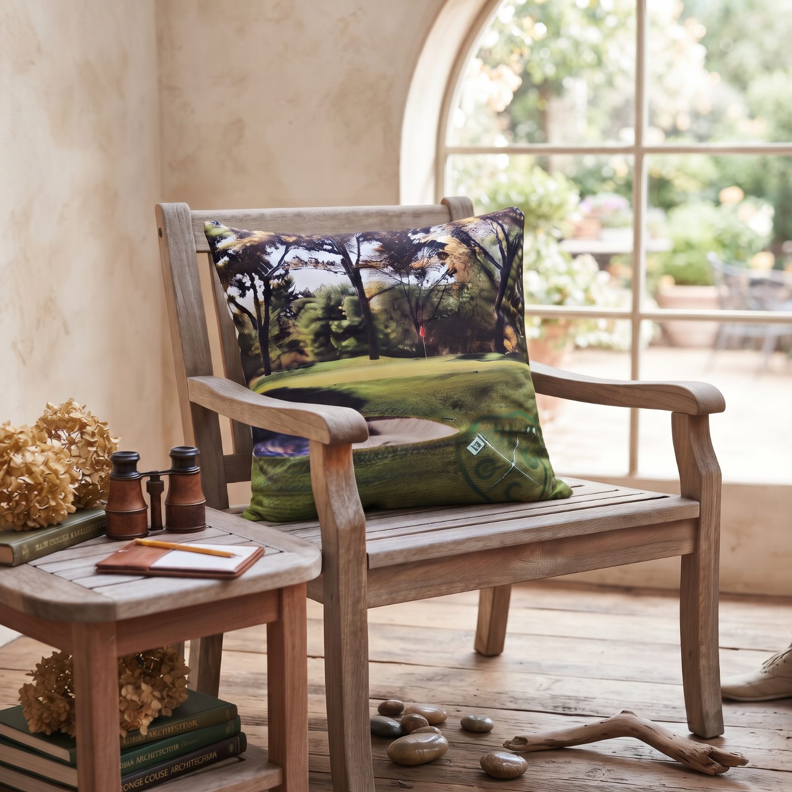 Medium Full Color Polyester Throw Pillow