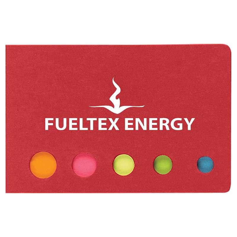 Colorful Sticky Flags in a Case