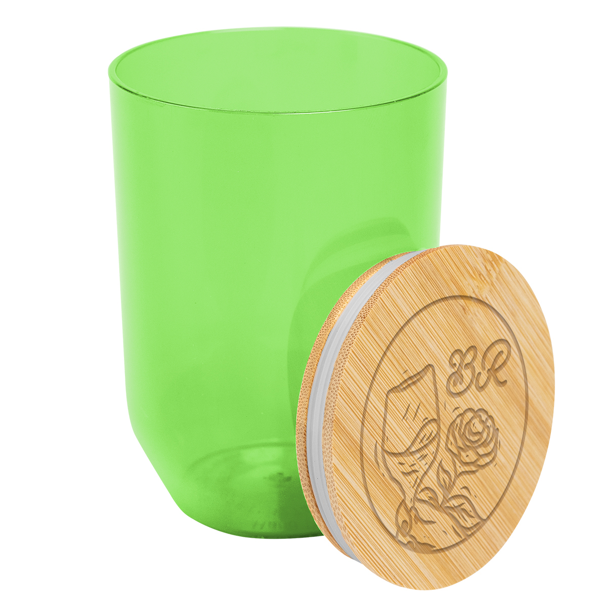 12 Oz. Montrose rPET Wine Tumbler With Bamboo Lid