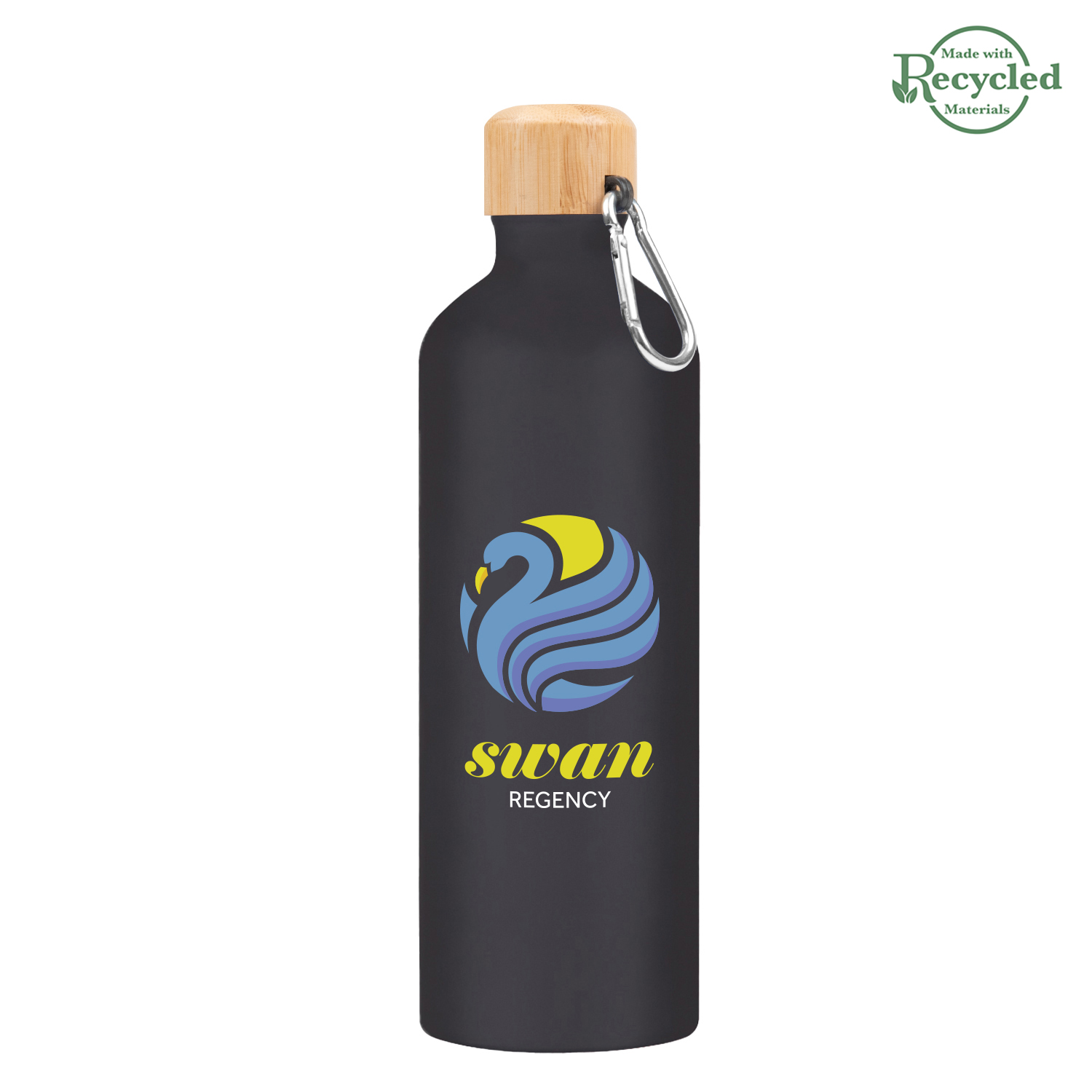 25 Oz. Aluminum Tundra Bike Bottle With Bamboo Lid
