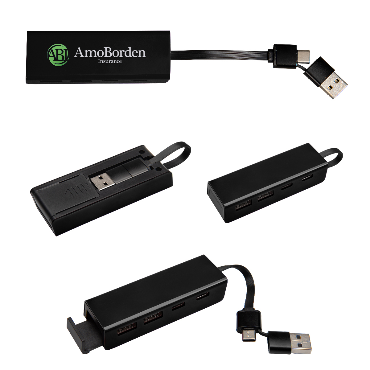 rABS Type-C & USB Hub With Phone Stand