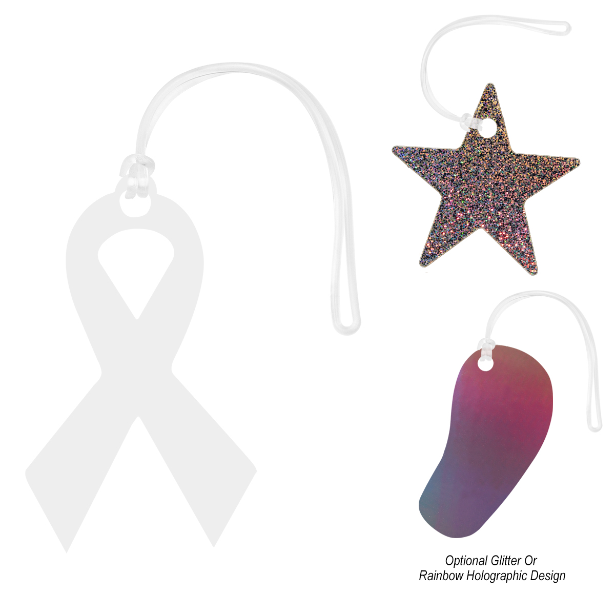 Acrylic Luggage Tag Custom Shapes 9\"