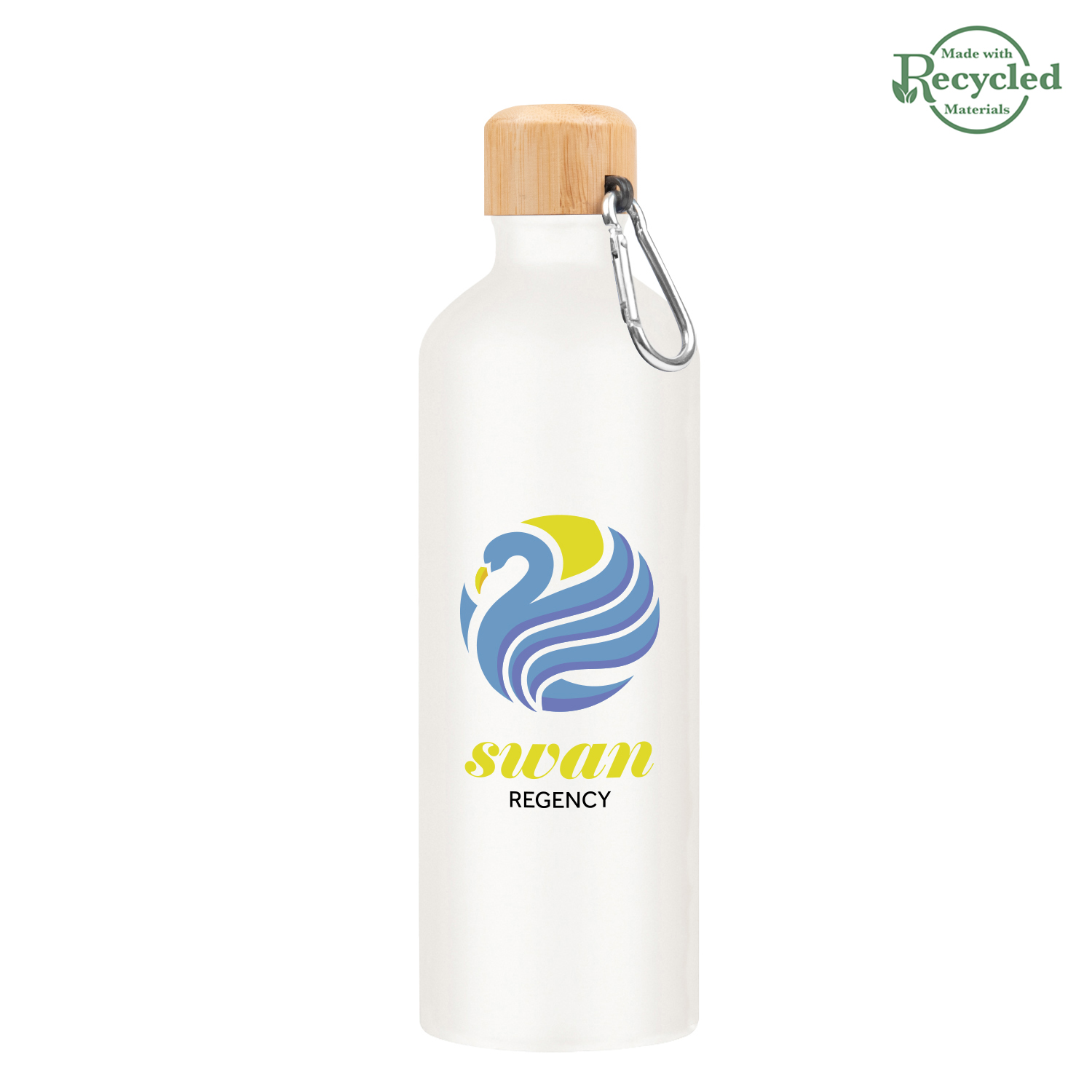25 Oz. Aluminum Tundra Bike Bottle With Bamboo Lid