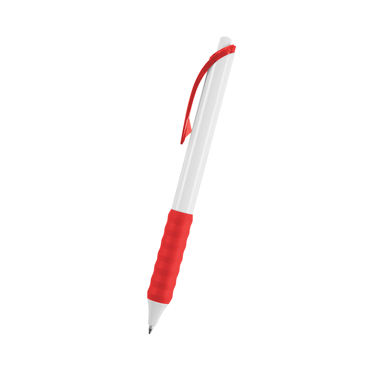 WHITE WITH RED