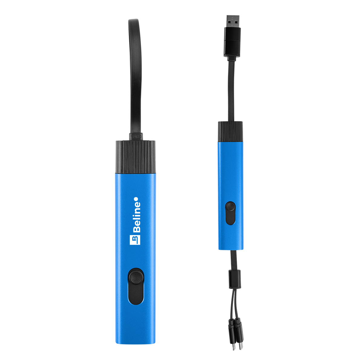 Recycled Aluminum Retractable Travel Charging Cable
