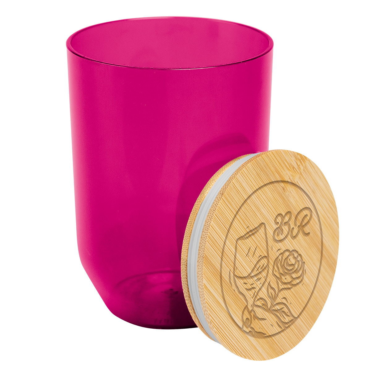 12 Oz. Montrose rPET Wine Tumbler With Bamboo Lid