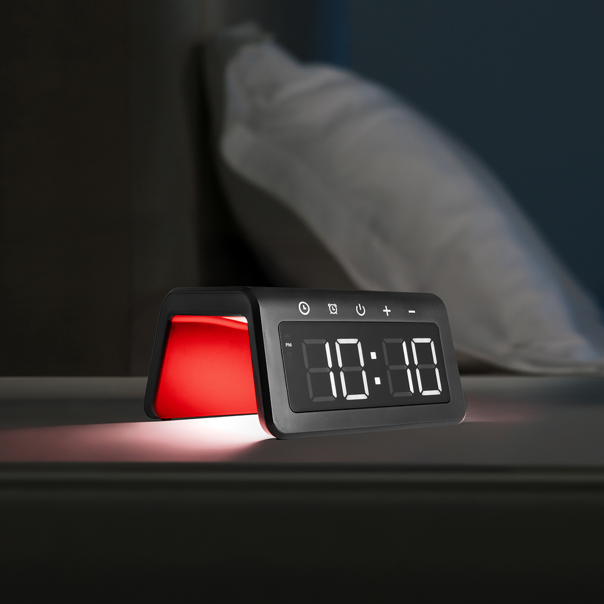 15W Light-Up Wireless Charger Alarm Clock