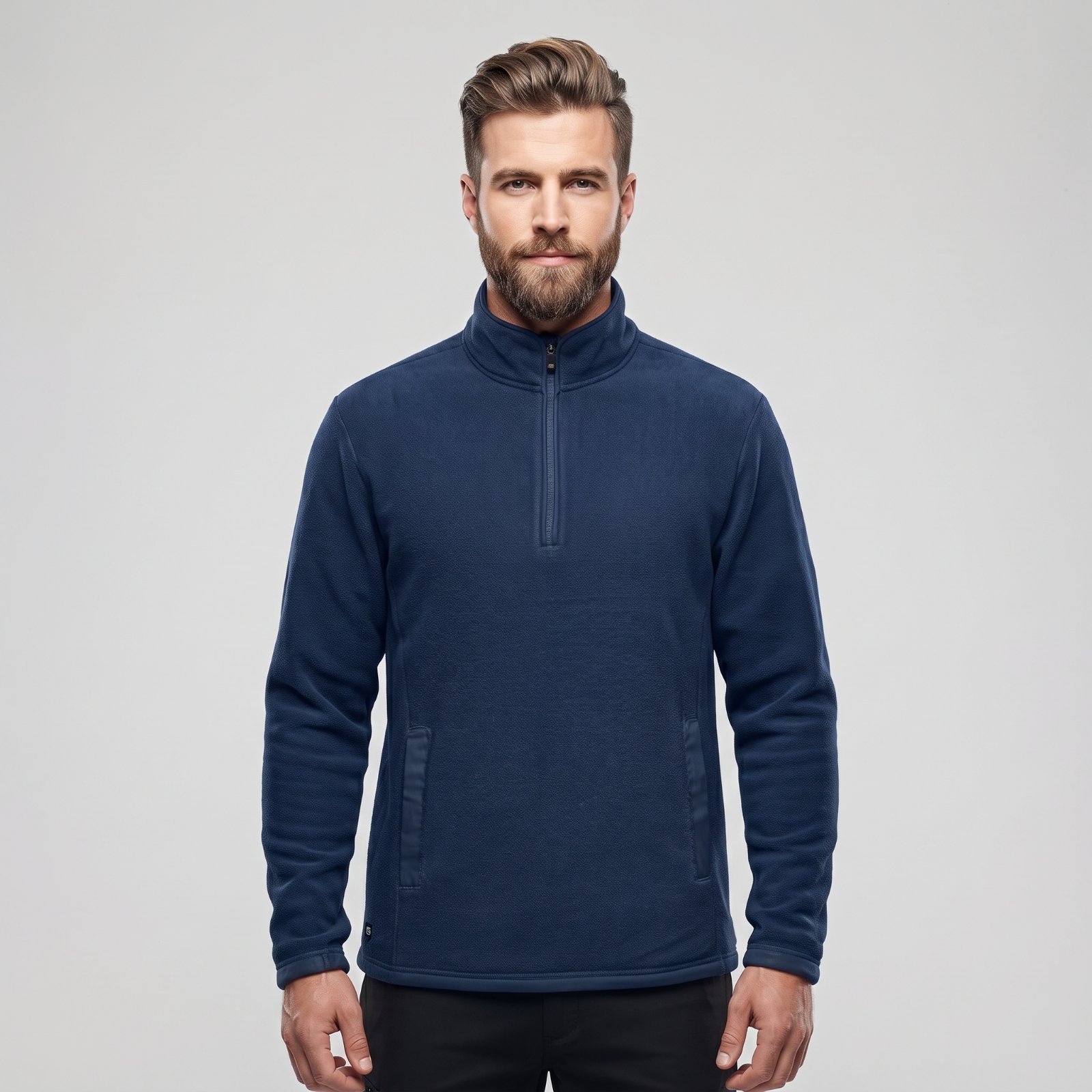 Men's Anti-Pill Fleece Quarter-Zip Pullover