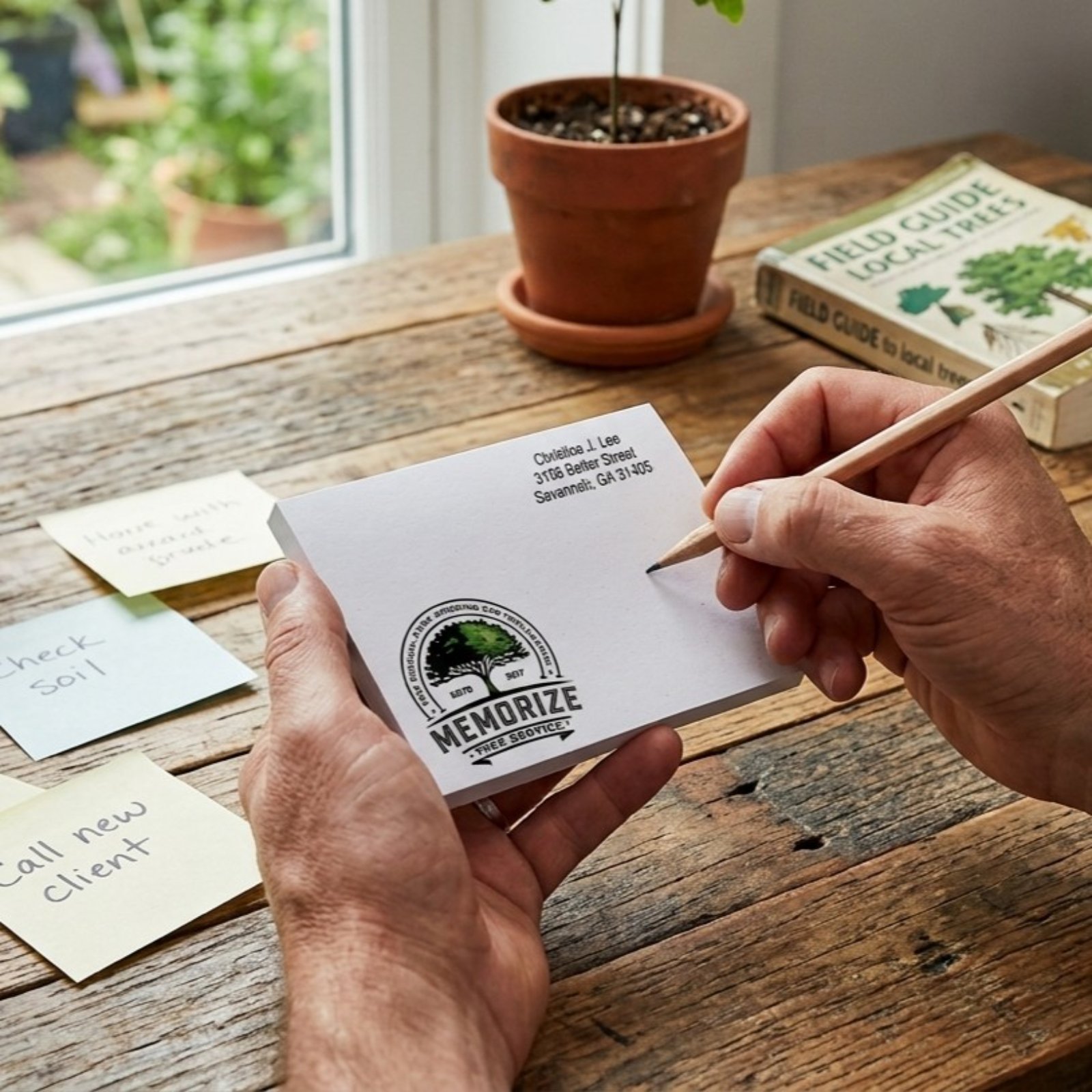 4" x 3" Full-Color Recycled Sticky Notes – 25 Sheets
