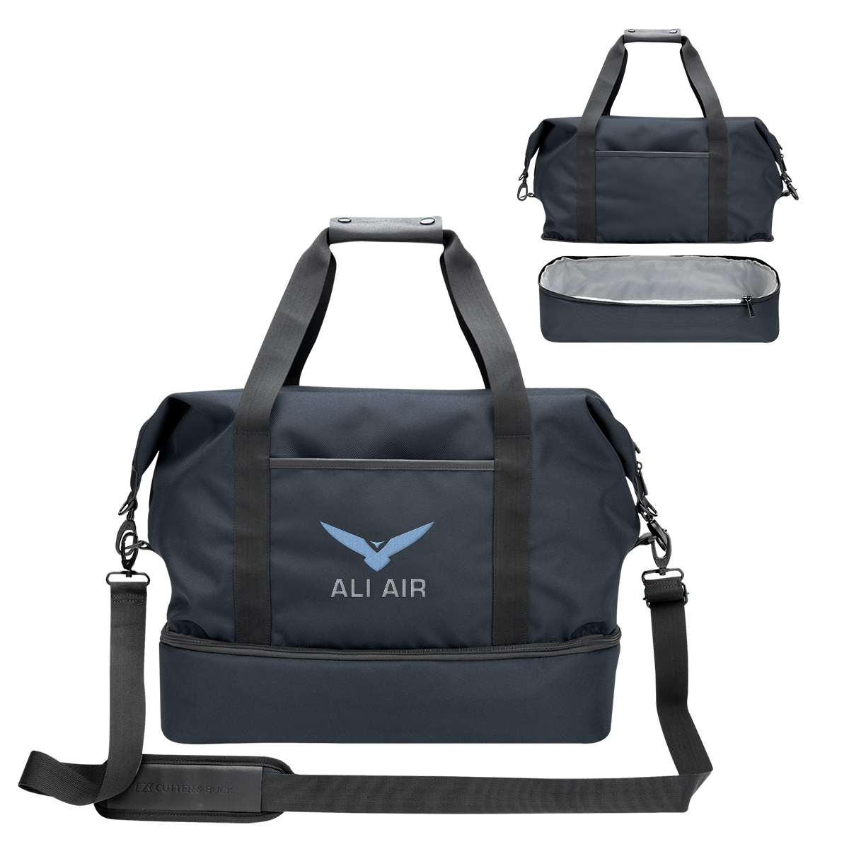 NAVY WITH BLACK