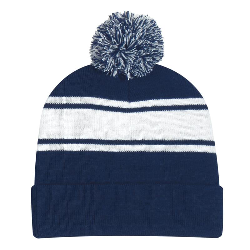 Knitted Two-tone Beanie