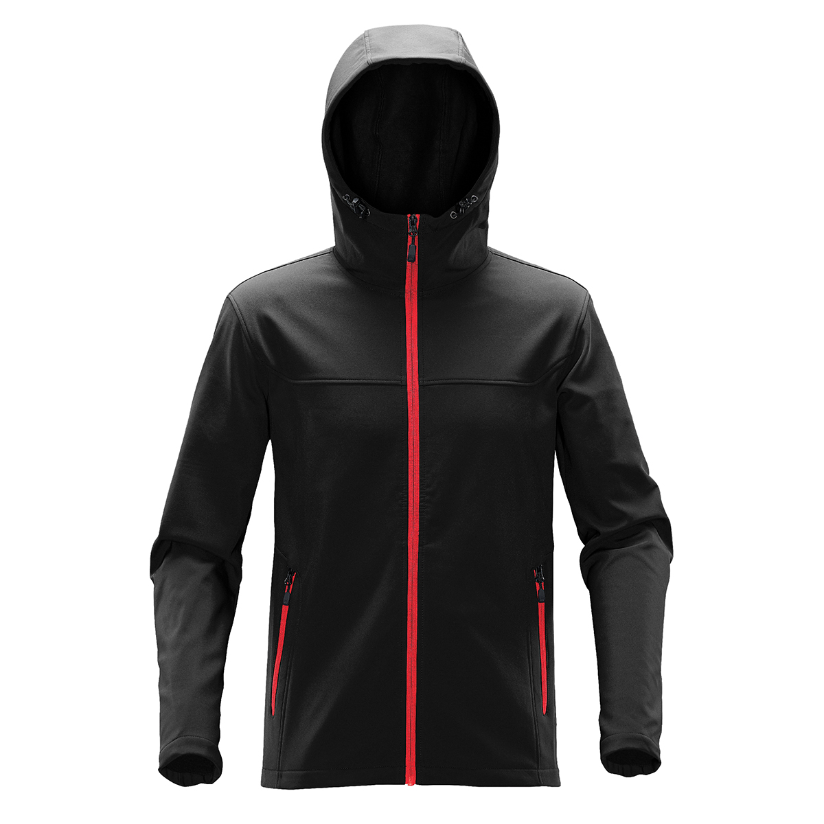 BLACK/BRIGHT RED
