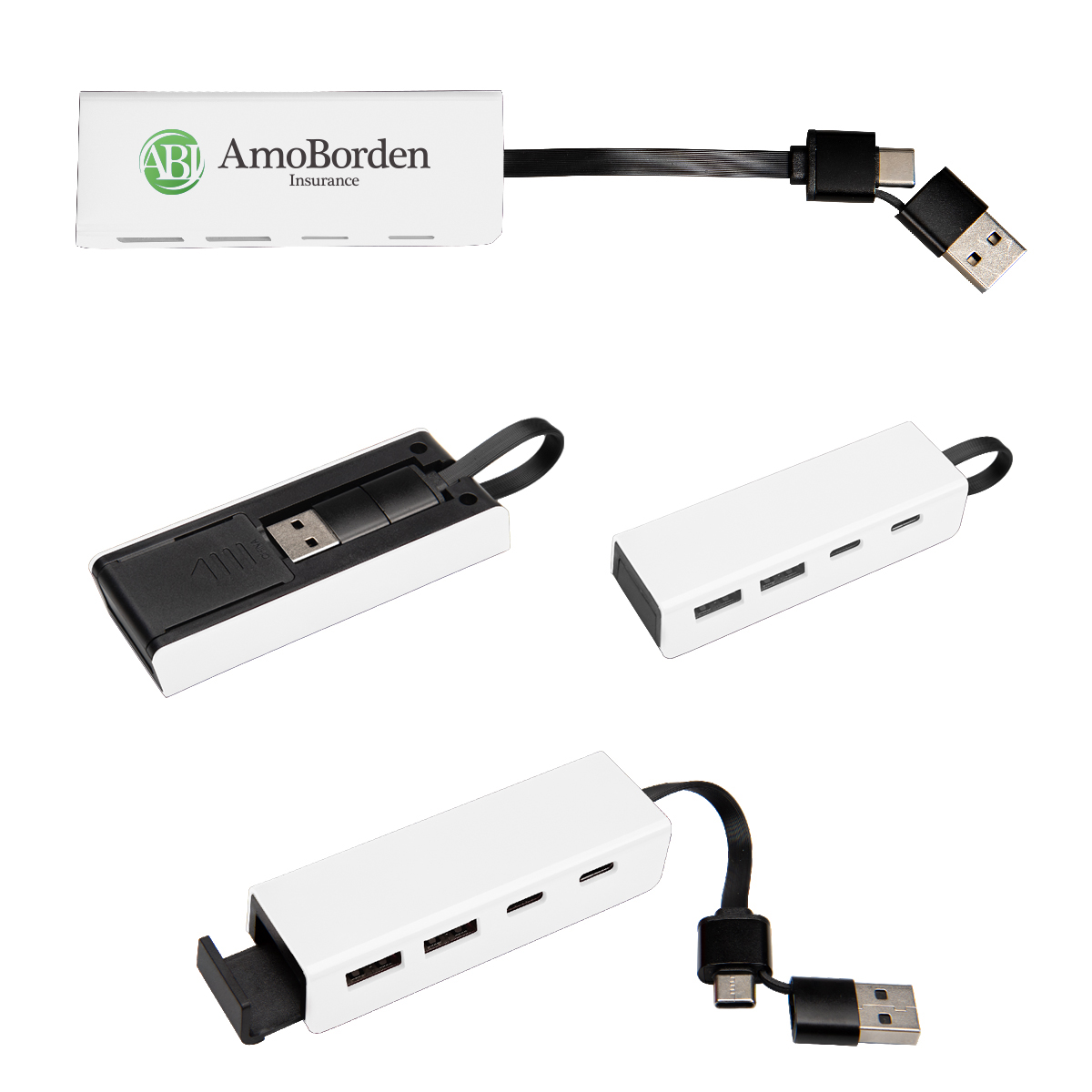 rABS Type-C & USB Hub With Phone Stand