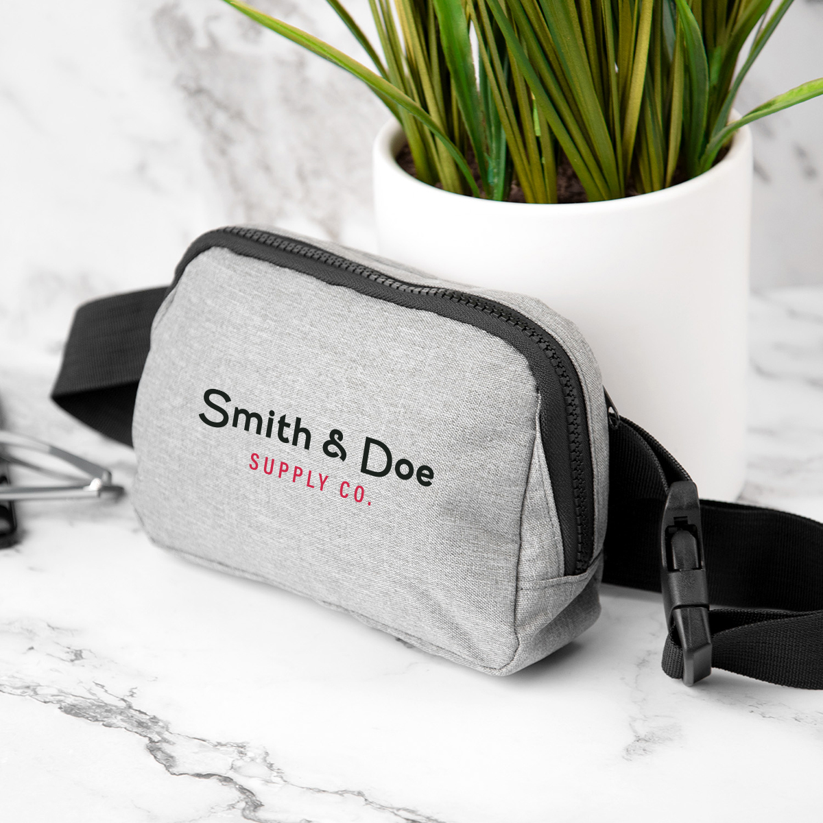 Everett rPET Heathered Belt Bag