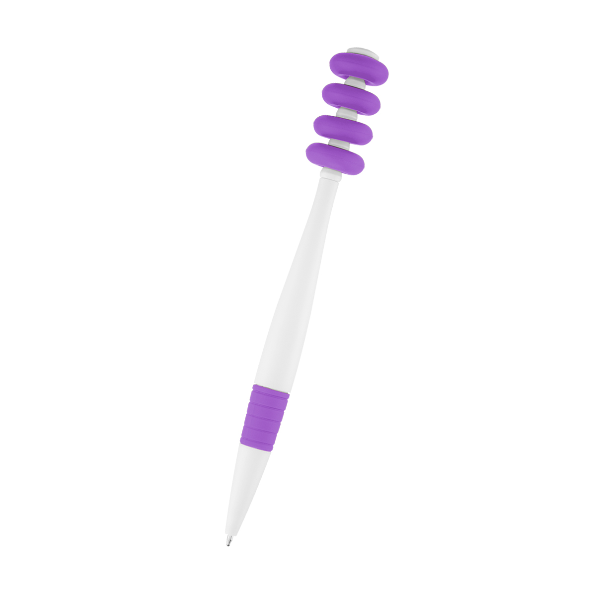 WHITE WITH PURPLE