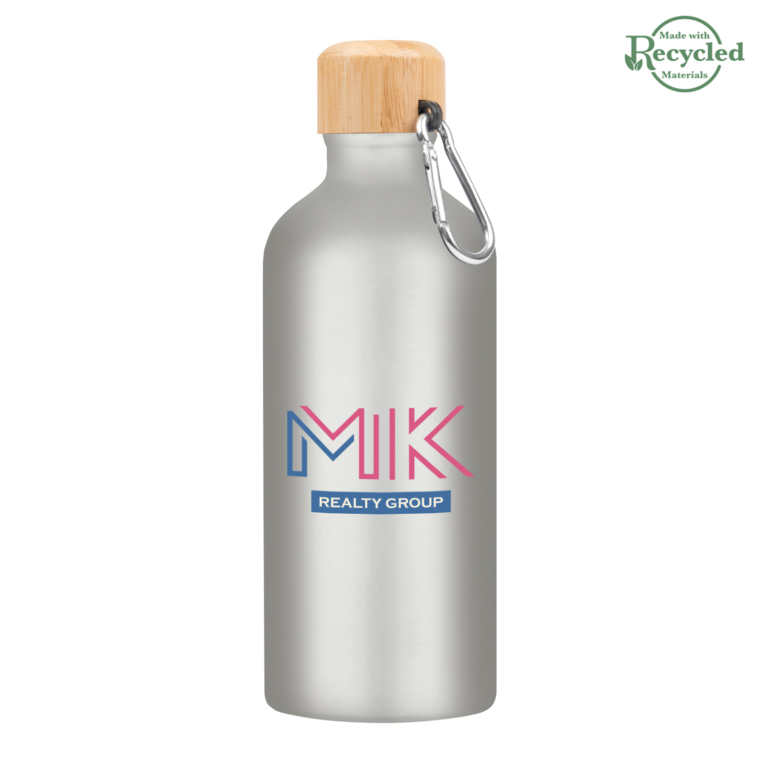 20 Oz. Aluminum Tundra Bike Bottle With Bamboo Lid