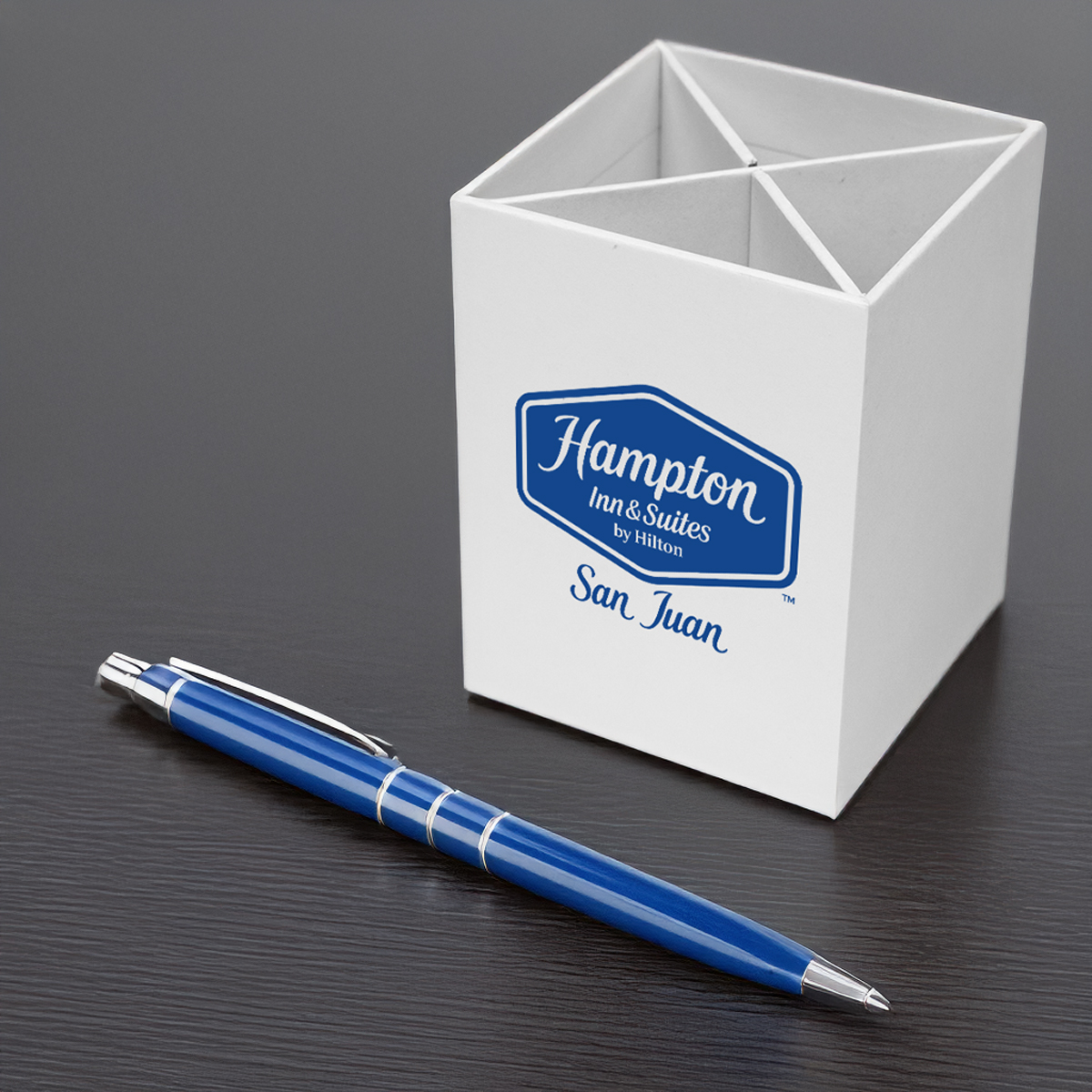 4 Compartment Pen & Pencil Cup