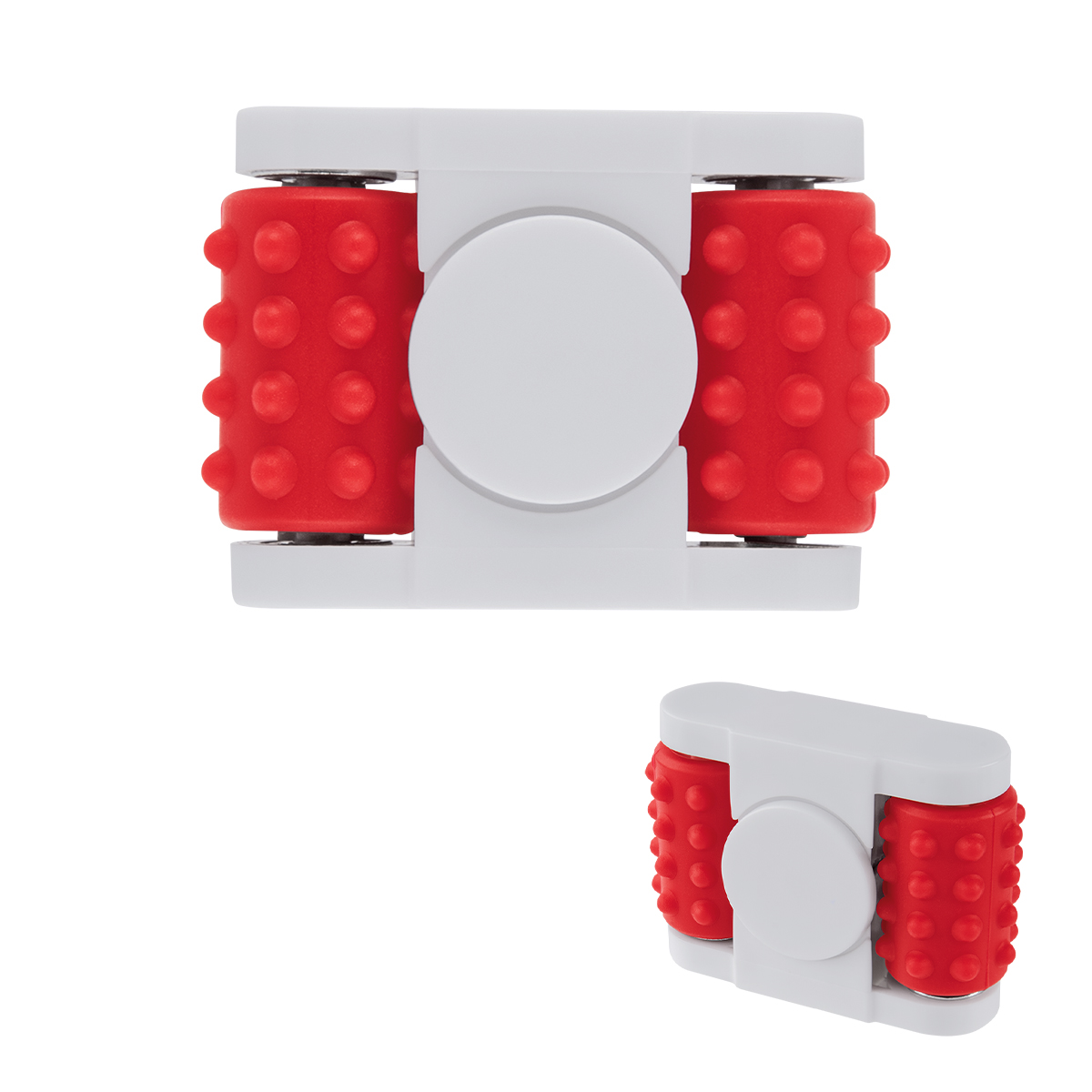 WHITE WITH RED
