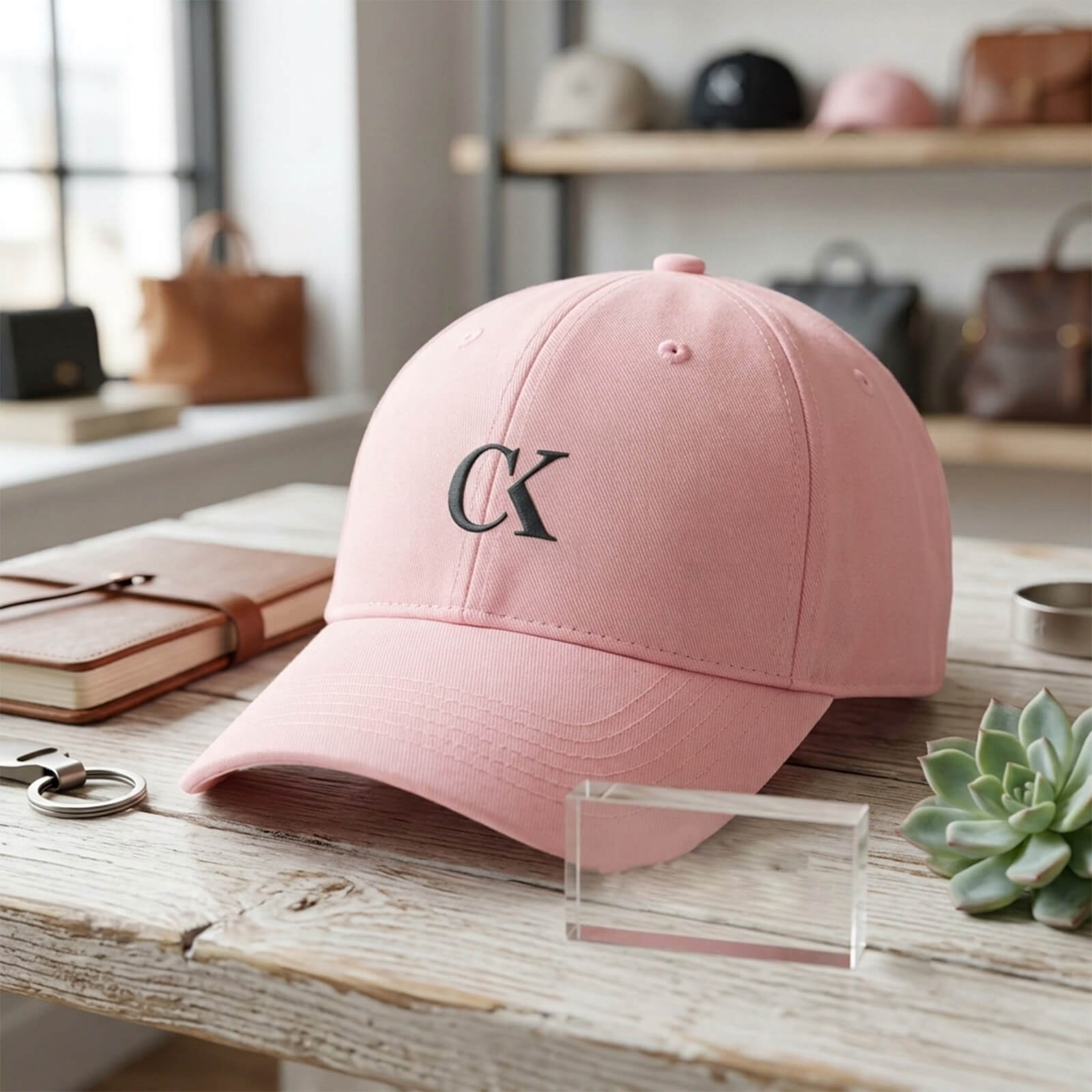 Garment-Washed Cotton Relaxed Cap