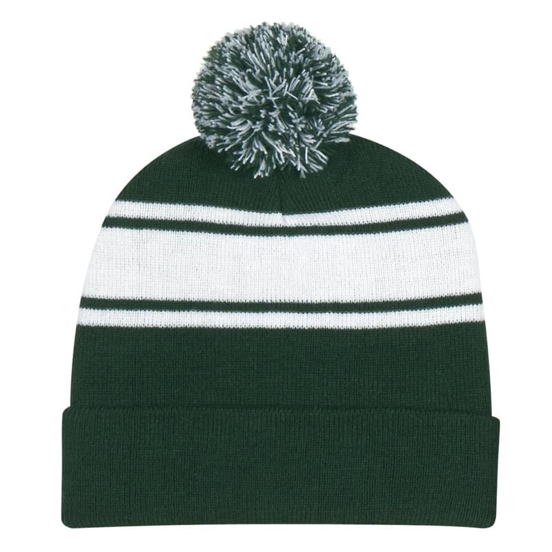 Knitted Two-tone Beanie