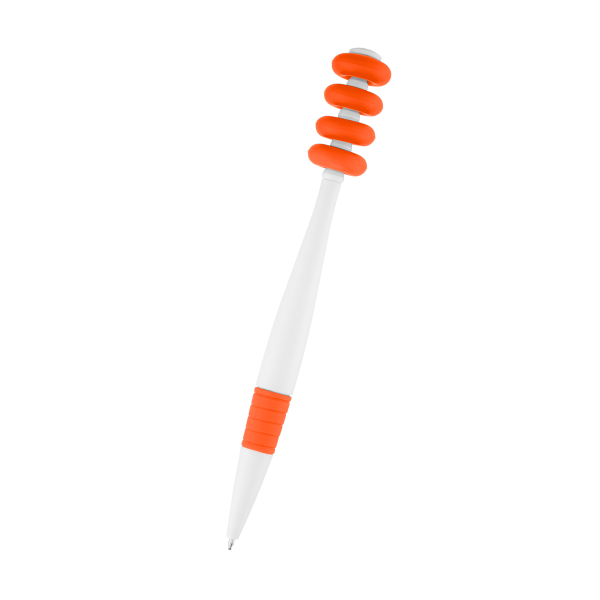 WHITE WITH ORANGE