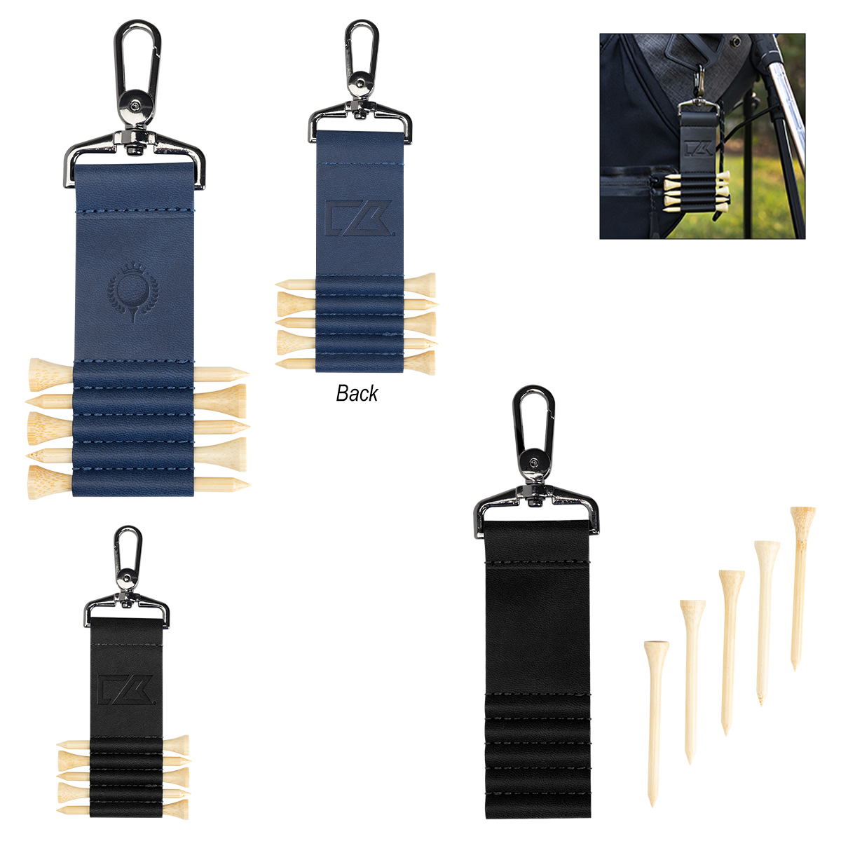 Cutter & Buck Bamboo Recycled Golf Tee Set Keychain