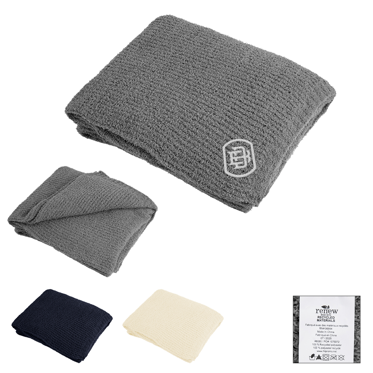 Recycled Teddy Throw Blanket