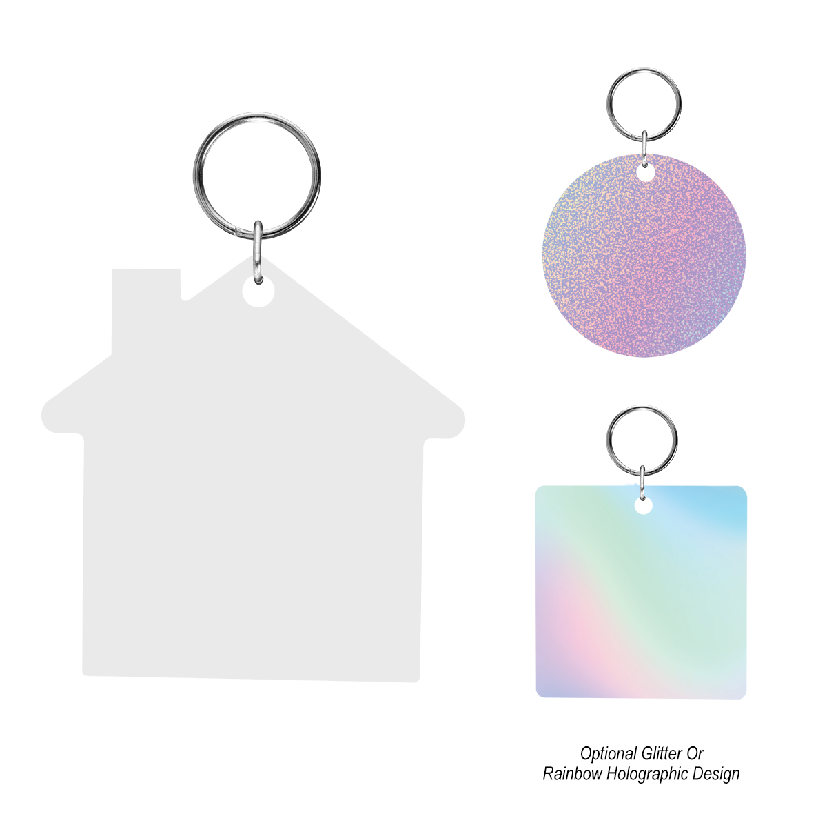 Acrylic Key Tag Custom Shape 2\"