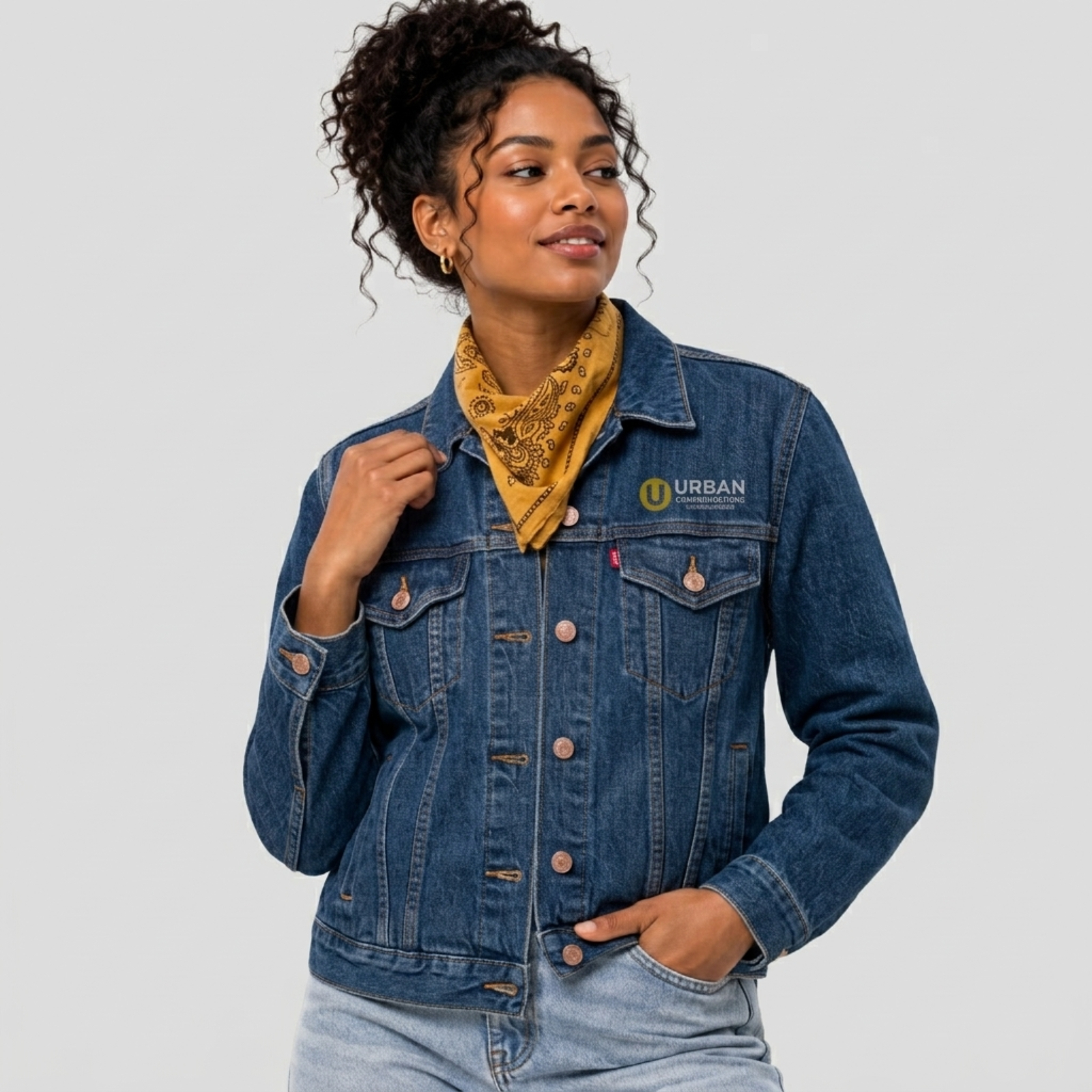 Women's Stretch Denim Trucker Jacket