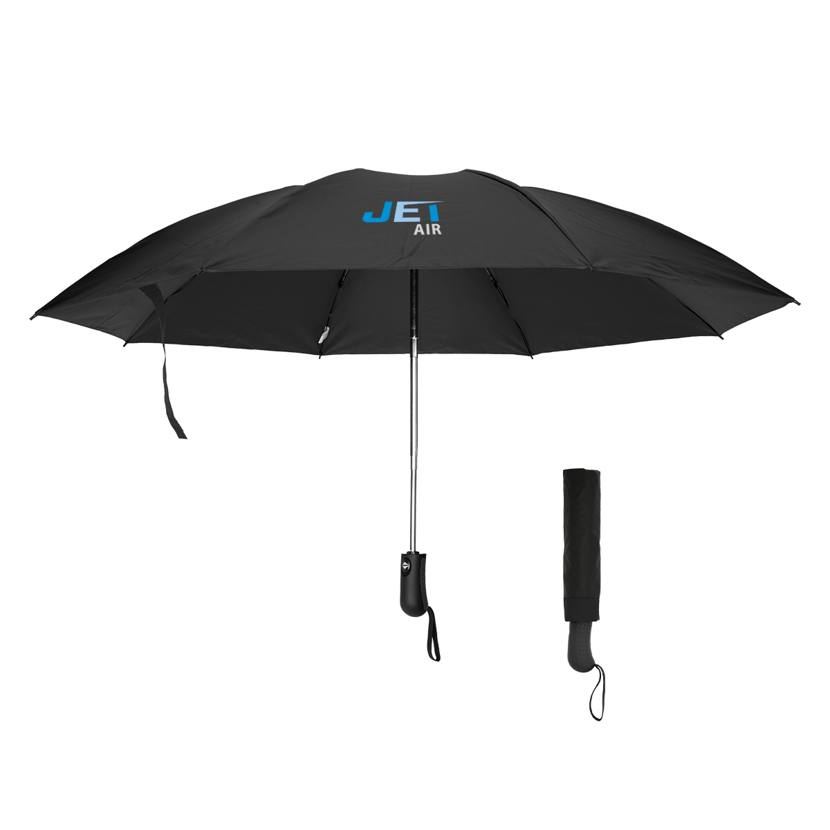 46\" Arc Two-Tone Inversion Umbrella With 100% rPET Canopy