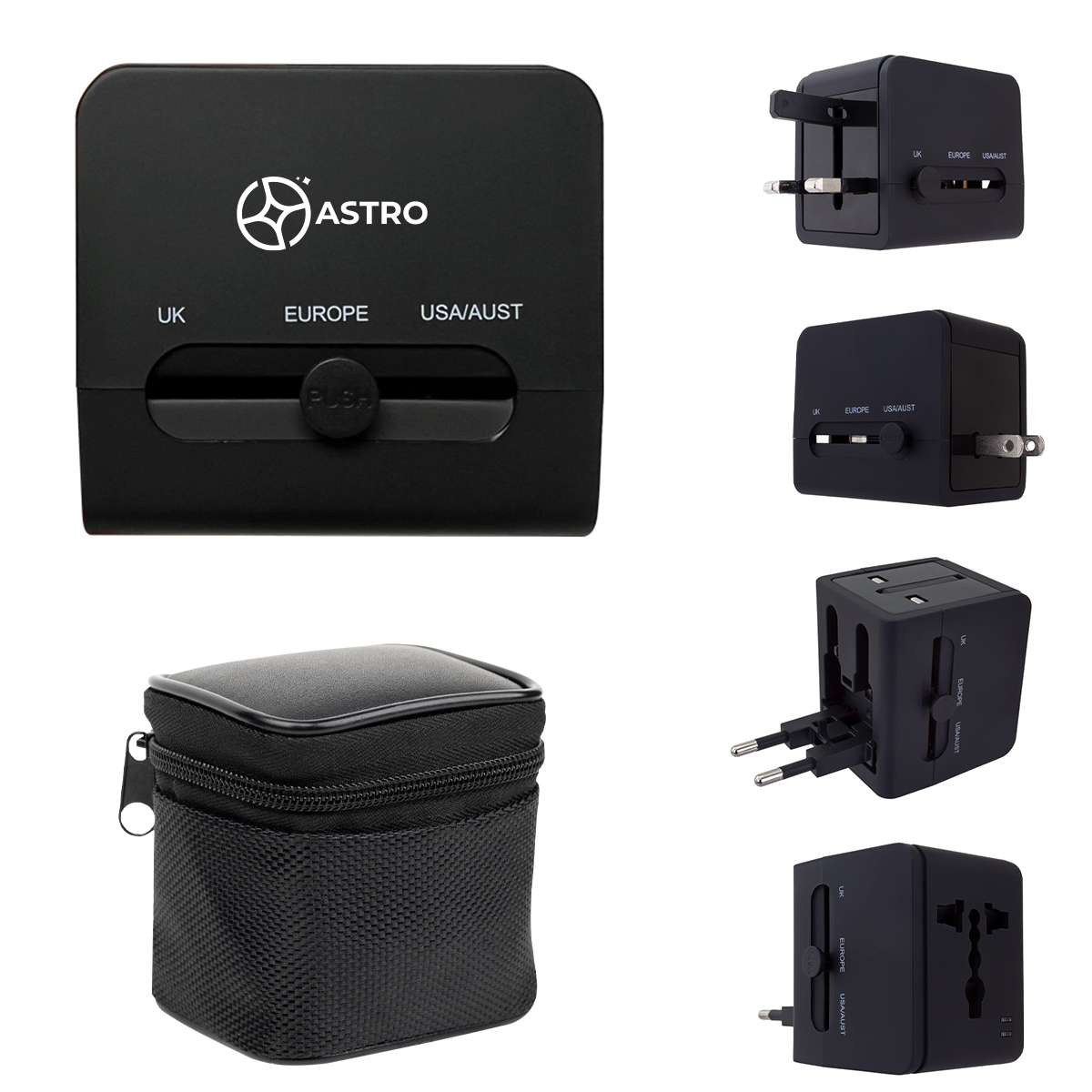 20W Universal Travel Adapter With Type-C