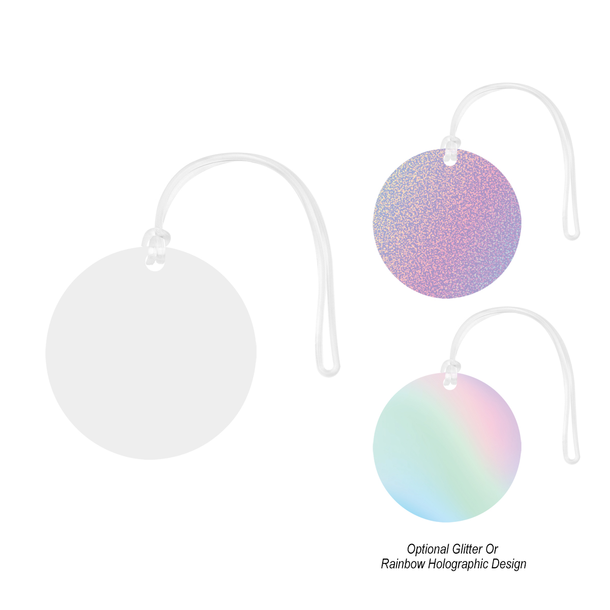 Acrylic Luggage Tag Circle