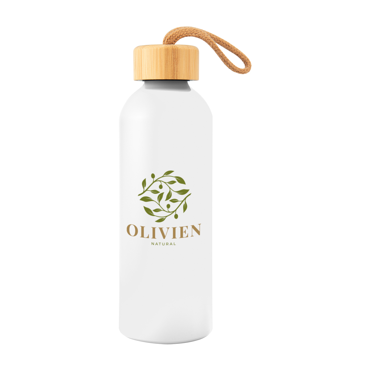 25 Oz. Blaire Recycled Aluminum Bottle With Bamboo Lid