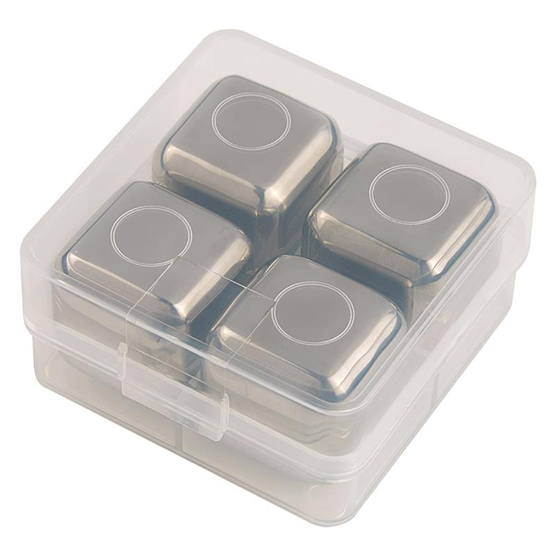 Stainless Steel Ice Cubes In Case
