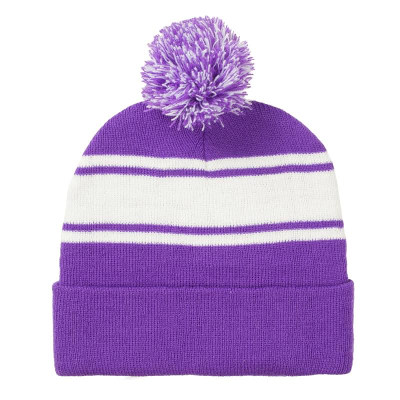 Knitted Two-tone Beanie