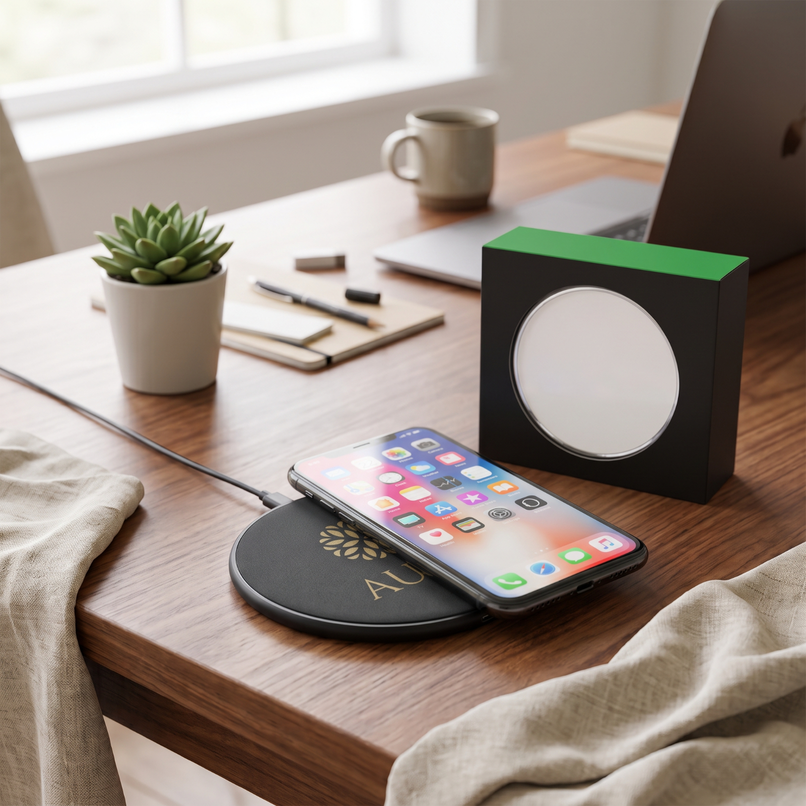 Wireless Charging Pad Gift Set With Custom Box
