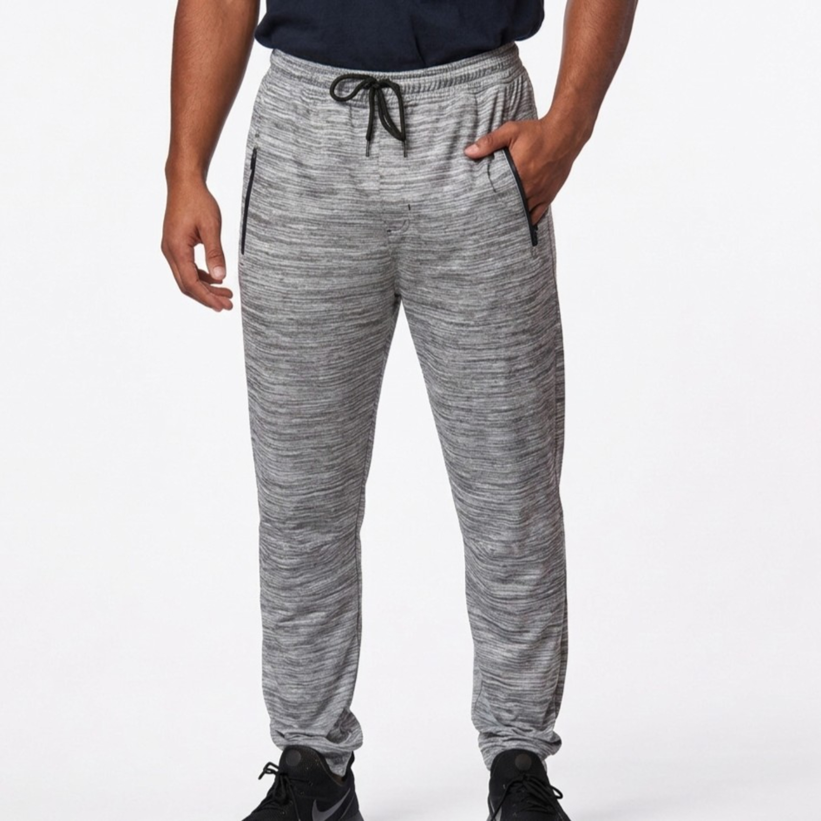Men's Performance Fleece Joggers with Zipper Pockets