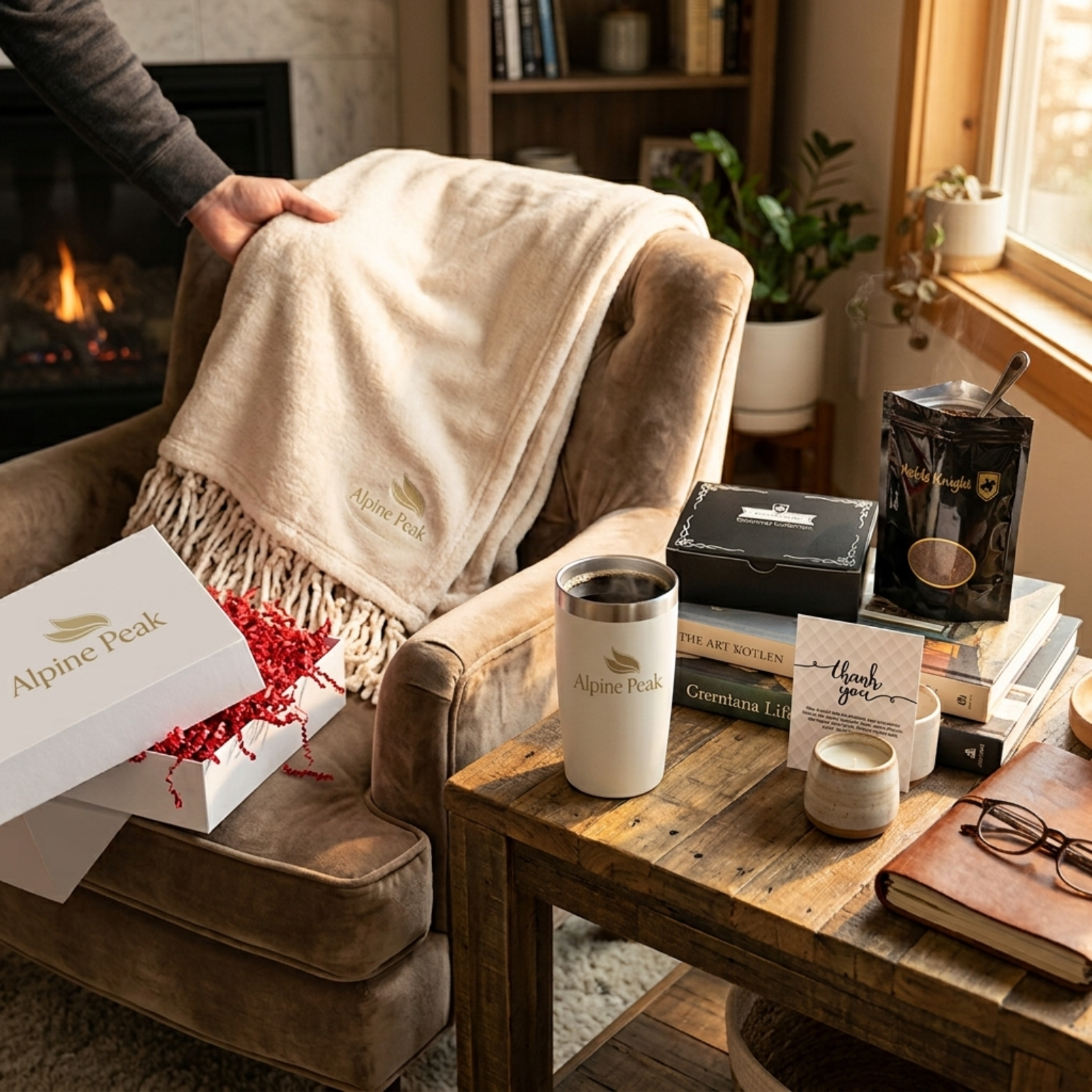 Cozy Coffee & Blanket Gift Set