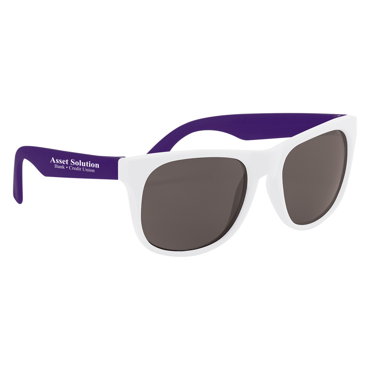 WHITE WITH PURPLE