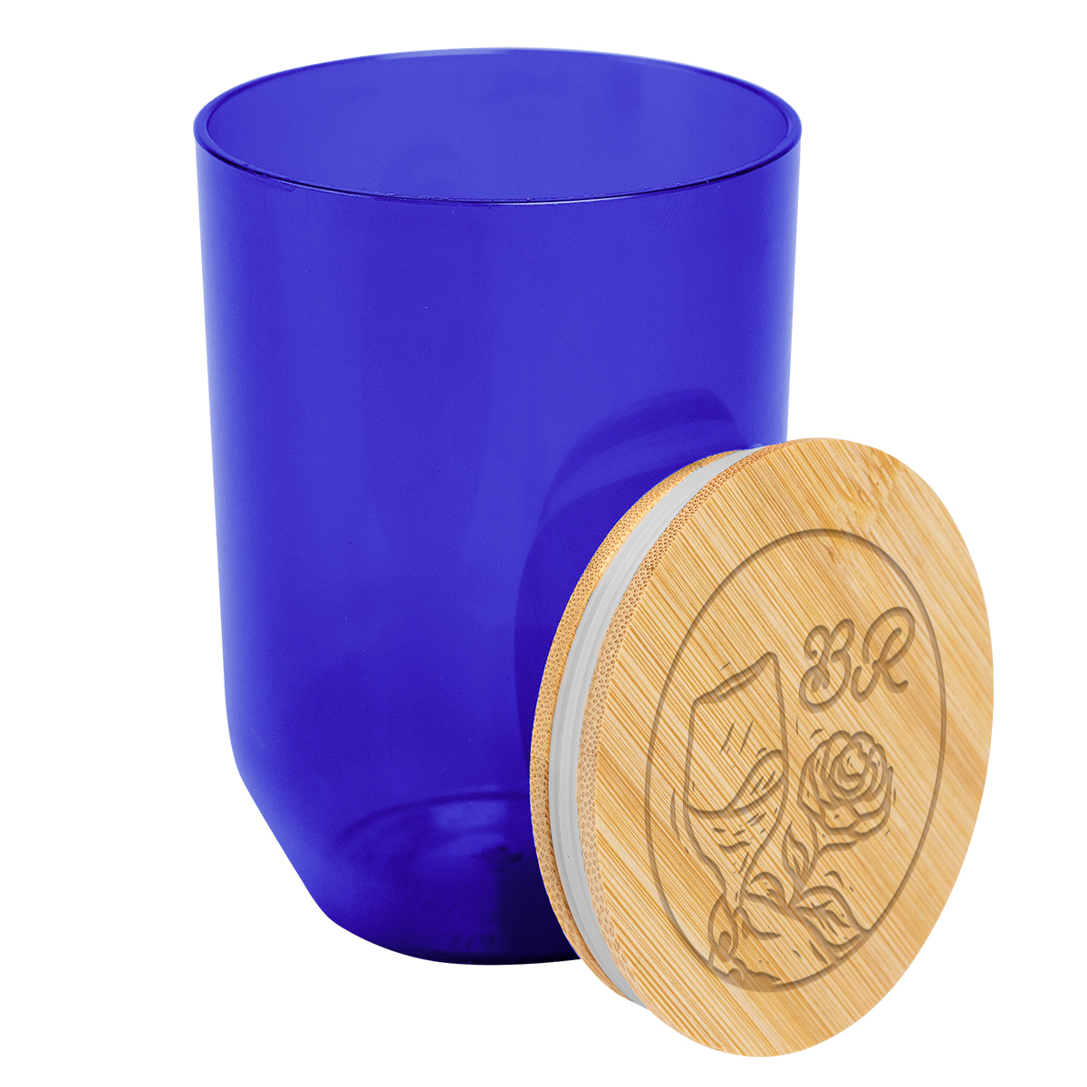 12 Oz. Montrose rPET Wine Tumbler With Bamboo Lid